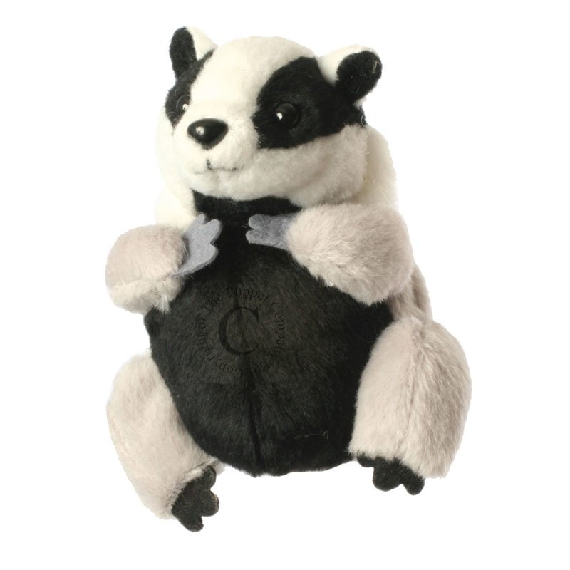 Badger finger puppet
