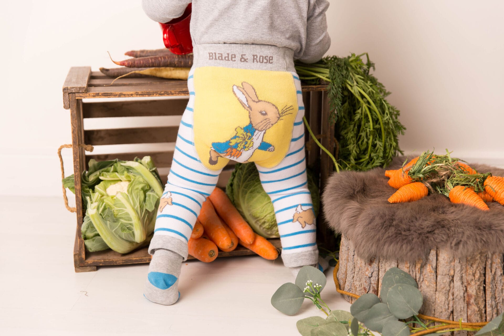 Peter Rabbit veg patch leggings