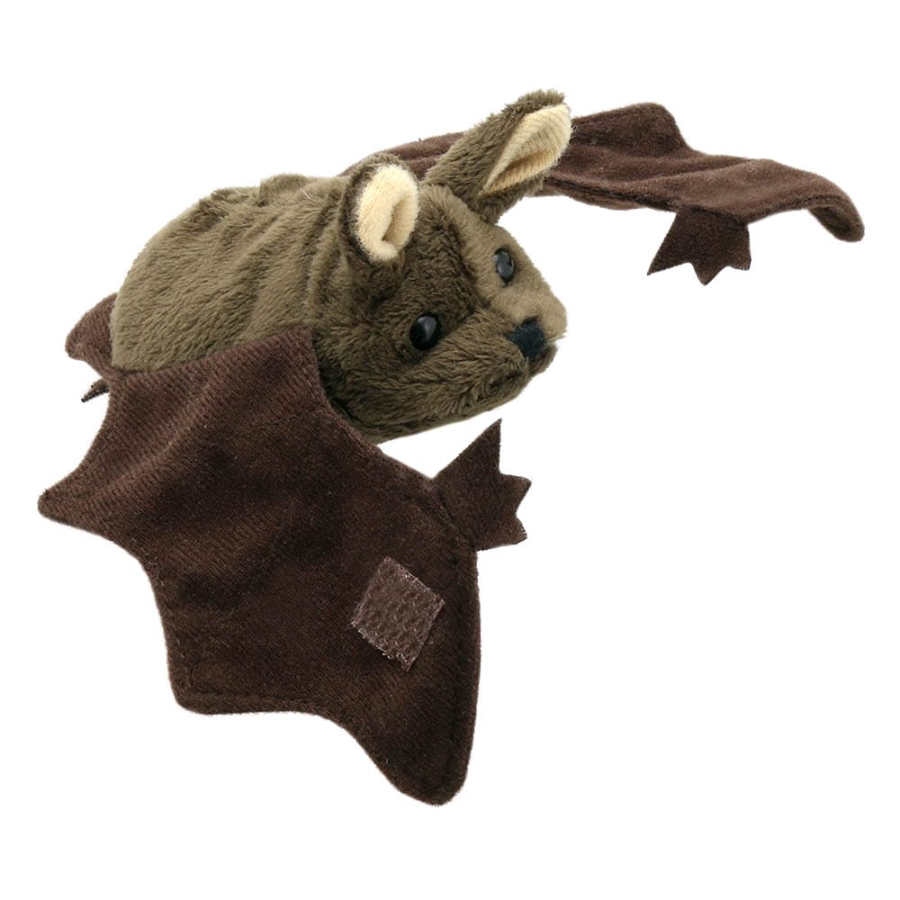Brown bat finger puppet