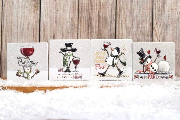 Snowman Coasters Gift Set - Image 2