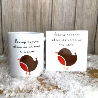 Robin Mug & Coaster Set